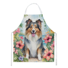 Load image into Gallery viewer, Sheltie Luau Apron – Artist-Designed Kitchen, BBQ &amp; Craft Apron