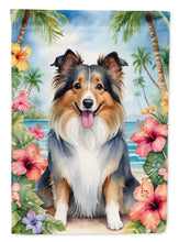 Load image into Gallery viewer, Sheltie Luau House Flag