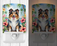 Load image into Gallery viewer, Sheltie Luau Ceramic Night Light