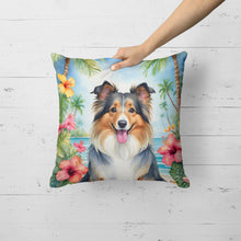 Load image into Gallery viewer, Sheltie Luau Throw Pillow
