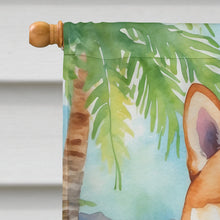 Load image into Gallery viewer, Shiba Inu Luau House Flag