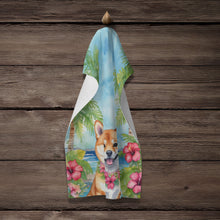 Load image into Gallery viewer, Shiba Inu Luau Kitchen Towel