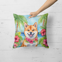 Load image into Gallery viewer, Shiba Inu Luau Throw Pillow