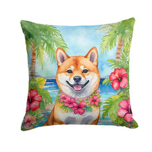 Load image into Gallery viewer, Shiba Inu Luau Throw Pillow
