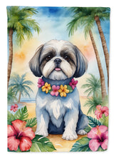 Load image into Gallery viewer, Shih Tzu Luau House Flag