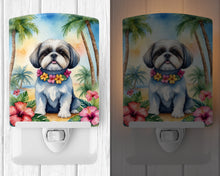 Load image into Gallery viewer, Shih Tzu Luau Ceramic Night Light