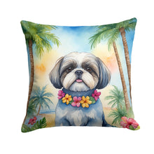 Load image into Gallery viewer, Shih Tzu Luau Throw Pillow