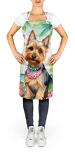 Load image into Gallery viewer, Silky Terrier Luau Apron – Artist-Designed Kitchen, BBQ &amp; Craft Apron