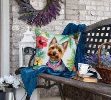 Load image into Gallery viewer, Silky Terrier Luau Throw Pillow