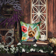 Load image into Gallery viewer, Silky Terrier Luau Throw Pillow