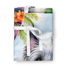 Load image into Gallery viewer, Skye Terrier Luau Apron – Artist-Designed Kitchen, BBQ &amp; Craft Apron