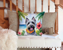 Load image into Gallery viewer, Skye Terrier Luau Throw Pillow - 14x14 Decorative Pillow – Art for Your Home &amp; Patio