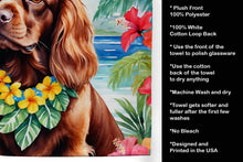 Load image into Gallery viewer, Sussex Spaniel Luau Kitchen Towel
