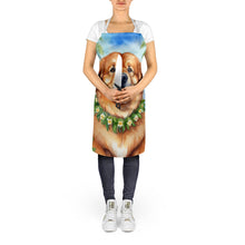 Load image into Gallery viewer, Tibetan Mastiff Luau Apron – Artist-Designed Kitchen, BBQ &amp; Craft Apron
