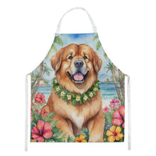Load image into Gallery viewer, Tibetan Mastiff Luau Apron – Artist-Designed Kitchen, BBQ &amp; Craft Apron