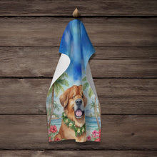Load image into Gallery viewer, Tibetan Mastiff Luau Kitchen Towel