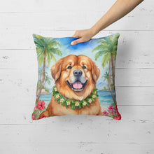 Load image into Gallery viewer, Tibetan Mastiff Luau Throw Pillow