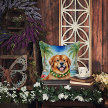 Load image into Gallery viewer, Tibetan Mastiff Luau Throw Pillow
