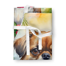 Load image into Gallery viewer, Tibetan Spaniel Luau Apron – Artist-Designed Kitchen, BBQ &amp; Craft Apron