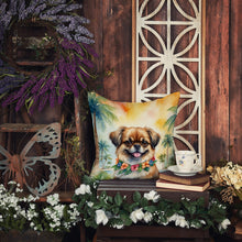 Load image into Gallery viewer, Tibetan Spaniel Luau Throw Pillow