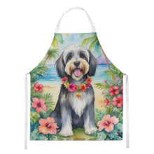 Load image into Gallery viewer, Tibetan Terrier Luau Apron – Artist-Designed Kitchen, BBQ &amp; Craft Apron
