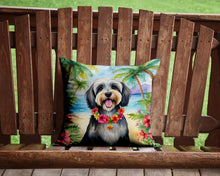 Load image into Gallery viewer, Tibetan Terrier Luau Throw Pillow - 14x14 Decorative Pillow – Art for Your Home &amp; Patio