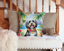 Load image into Gallery viewer, Tibetan Terrier Luau Throw Pillow - 14x14 Decorative Pillow – Art for Your Home &amp; Patio