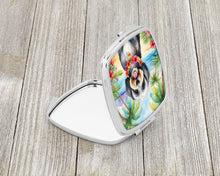 Load image into Gallery viewer, Tibetan Terrier Luau Compact Mirror – Stylish Purse Mirror with Artistic Covers
