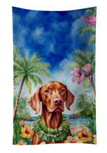 Load image into Gallery viewer, Vizsla Luau Kitchen Towel