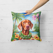 Load image into Gallery viewer, Vizsla Luau Throw Pillow