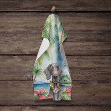 Load image into Gallery viewer, Weimaraner Luau Kitchen Towel