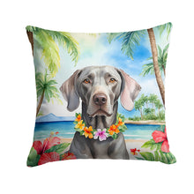 Load image into Gallery viewer, Weimaraner Luau Throw Pillow - 14x14 Decorative Pillow – Art for Your Home &amp; Patio