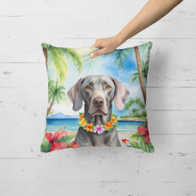 Load image into Gallery viewer, Weimaraner Luau Throw Pillow