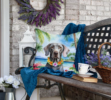 Load image into Gallery viewer, Weimaraner Luau Throw Pillow