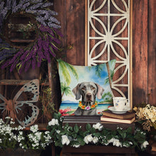 Load image into Gallery viewer, Weimaraner Luau Throw Pillow