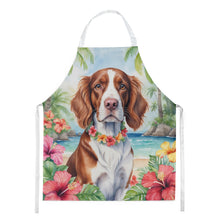 Load image into Gallery viewer, Welsh Springer Spaniel Luau Apron – Artist-Designed Kitchen, BBQ &amp; Craft Apron