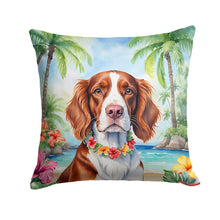 Load image into Gallery viewer, Welsh Springer Spaniel Luau Throw Pillow