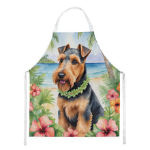 Load image into Gallery viewer, Welsh Terrier Luau Apron – Artist-Designed Kitchen, BBQ &amp; Craft Apron