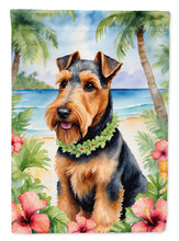 Load image into Gallery viewer, Welsh Terrier Luau House Flag