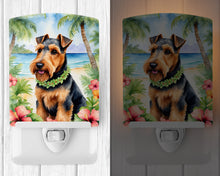 Load image into Gallery viewer, Welsh Terrier Luau Ceramic Night Light