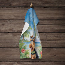 Load image into Gallery viewer, Welsh Terrier Luau Kitchen Towel