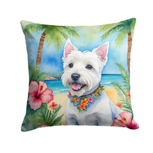 Load image into Gallery viewer, Westie Luau Throw Pillow