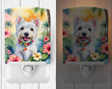 Load image into Gallery viewer, Westie Luau Ceramic Night Light