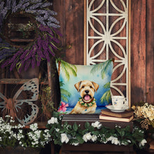 Load image into Gallery viewer, Wheaten Terrier Luau Throw Pillow