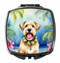 Load image into Gallery viewer, Wheaten Terrier Luau Compact Mirror – Stylish Purse Mirror with Artistic Covers