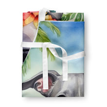 Load image into Gallery viewer, Whippet Luau Apron – Artist-Designed Kitchen, BBQ &amp; Craft Apron