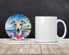 Load image into Gallery viewer, Whippet Luau Large Sandstone Coasters Pack of 4