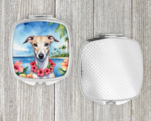 Load image into Gallery viewer, Whippet Luau Compact Mirror – Stylish Purse Mirror with Artistic Covers