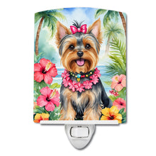 Load image into Gallery viewer, Yorkshire Terrier Luau Ceramic Night Light