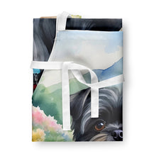 Load image into Gallery viewer, Affenpinscher Spring Garden Apron – Artist-Designed Kitchen, BBQ &amp; Craft Apron